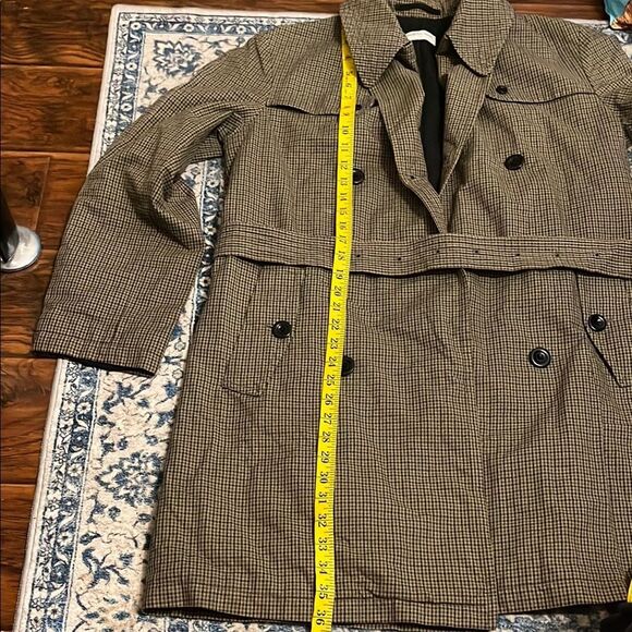 Dries Van Noten Plaid Button Closure Belt Pockets Jacket Luxury - Picture 14 of 15